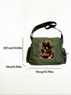 Cat & Ramen Print Tote Bag - Retro - MozaWear