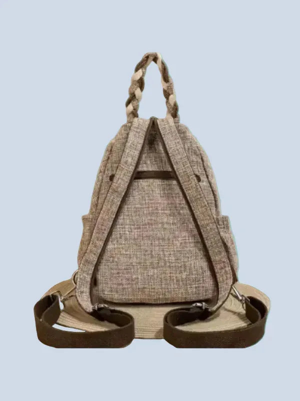 Handwoven Flower Pattern Multifunctional Backpack - MozaWear