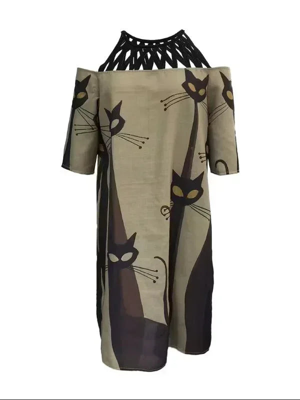 Slim Loose Fit Ultra-Casual Style Suitable Dress - MozaWear