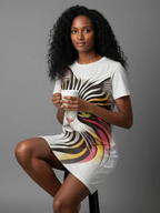 Women's Nightdress with Cute Kitten & Cat Print - MozaWear