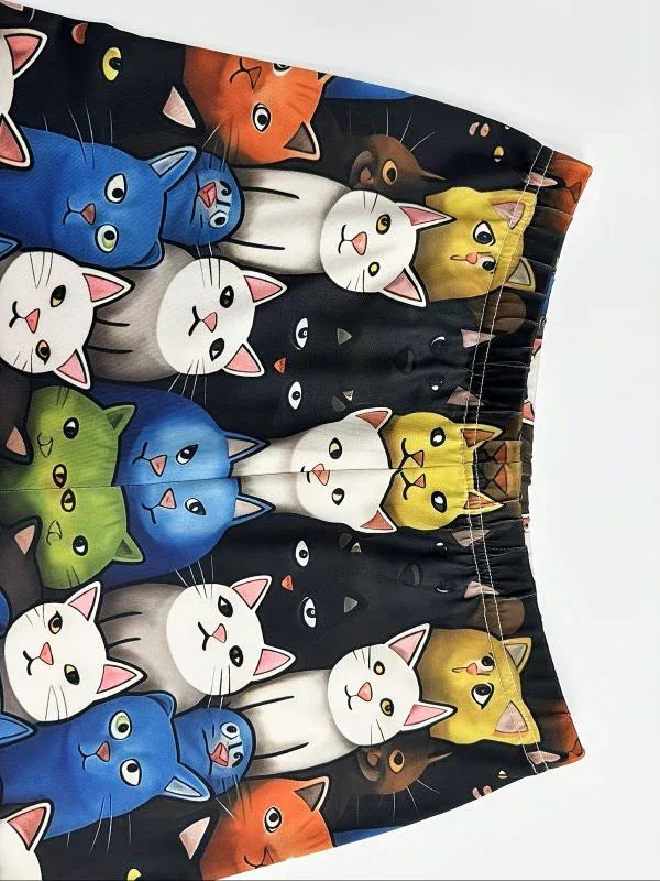 Women'S Ultra-Soft Digital Cat Print Leggings - MozaWear